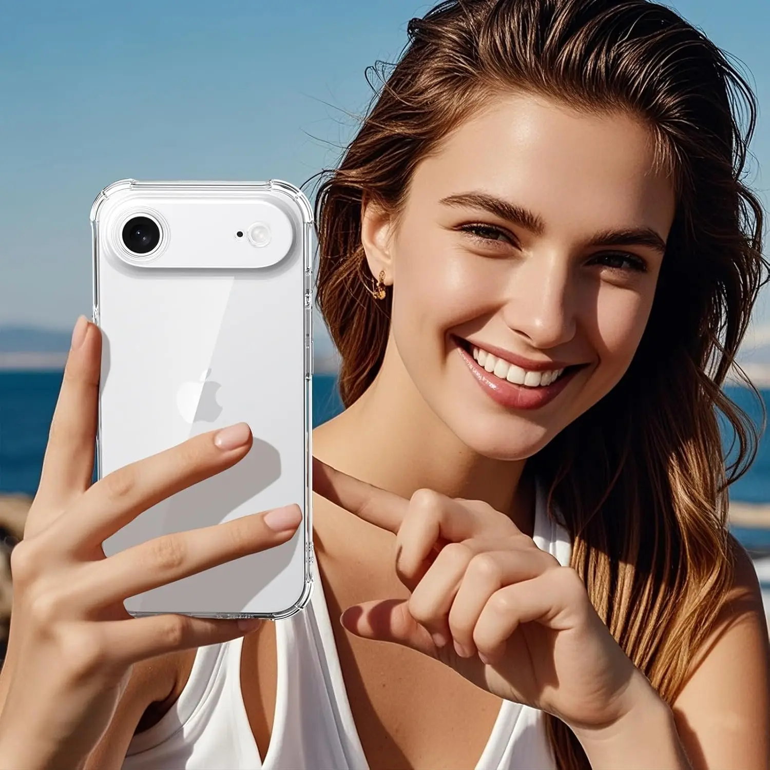 Transparent Airbag Clear Phone Case - Durable Protective Cover Accessories