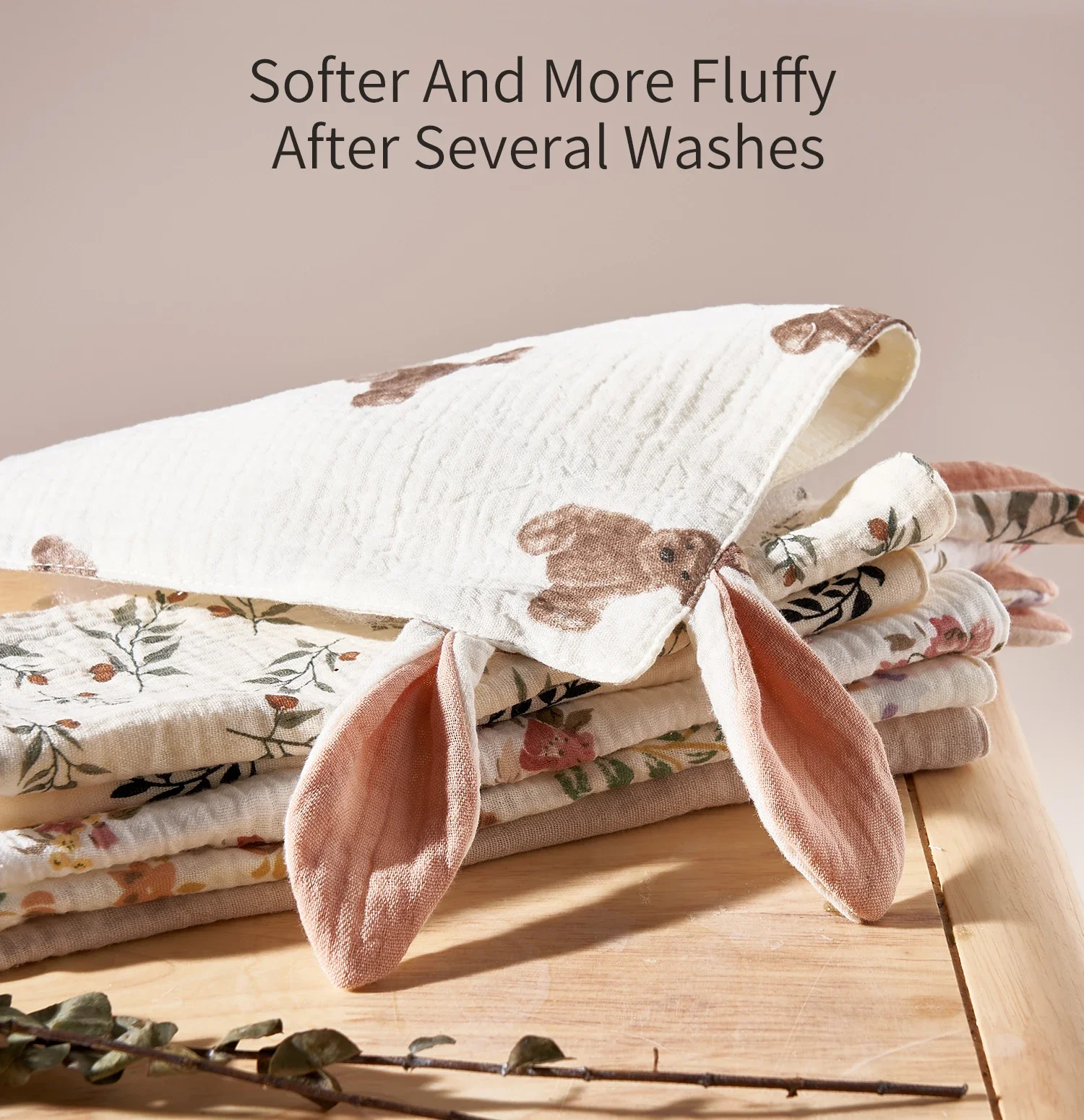 Baby Saliva Towels Cartoon Print Muslin Cloth Hand Face Wipes Newborn Bib Kids Handkerchief Toddler Soft Washcloth Burp Cloth