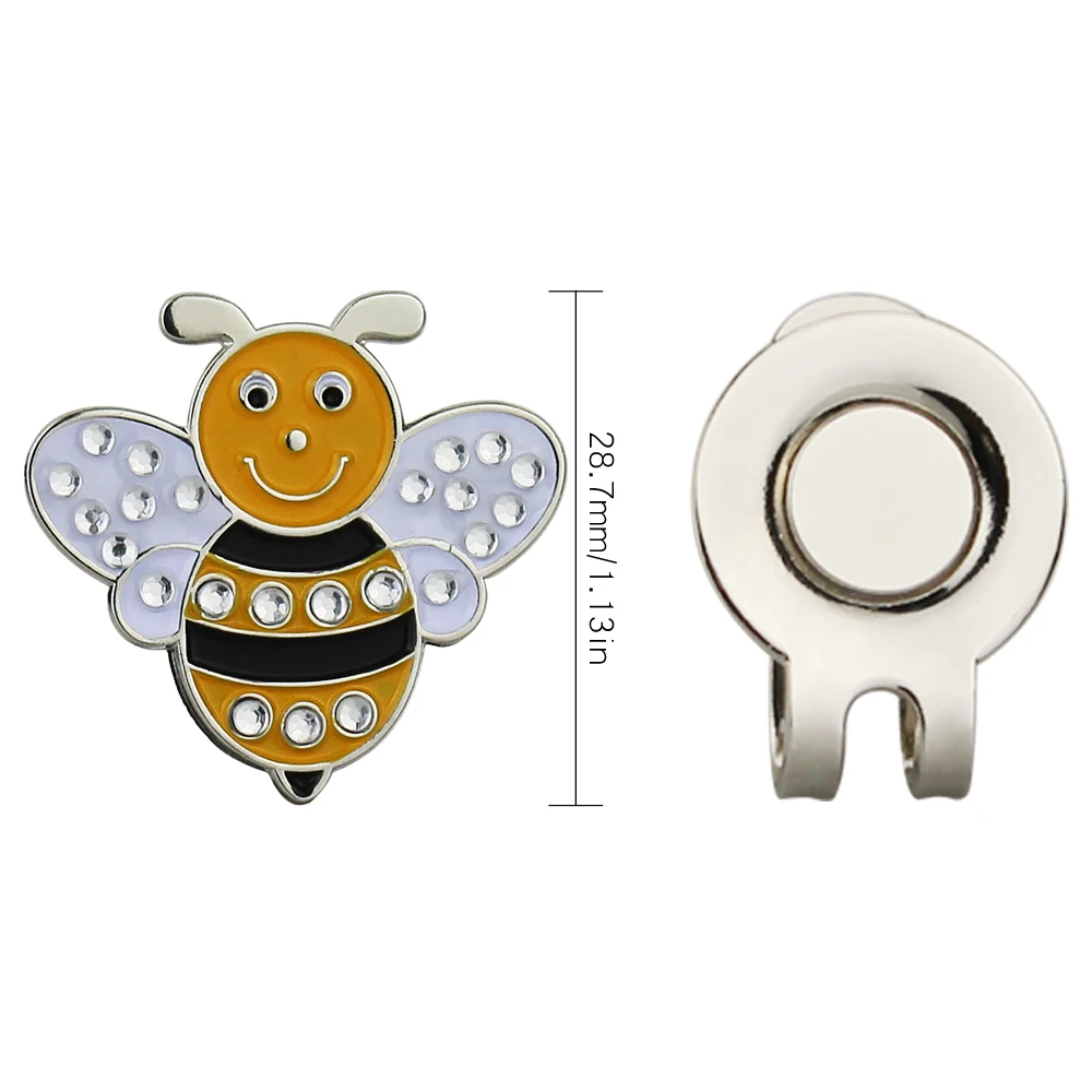 1pc Golf Ball Marker Crystal for Women by Girls Golfer gift with Magnetic Hat Clip Premium Gifts Bling Mark GOG