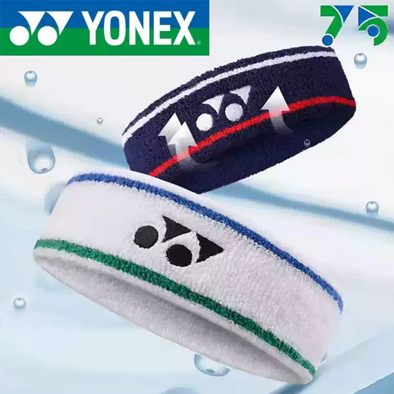 YONEX Badminton Tennis Turban Headband Fitness Sweat-absorbent Non-slip Thickened Belt Yoga Basketball Running Scarf