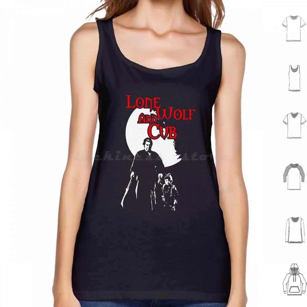 Lone Wolf And Cub Canotte Gilet Senza Maniche Lone Wolf Cub Shogun Anime Japanese Swords Lone Wolf And Cub