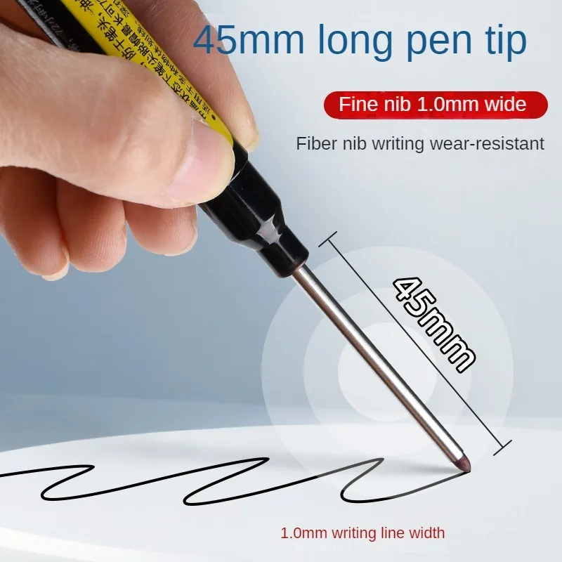 금속 천공 방수 페인트 마커, 욕실 목공 네임펜, 45mm 딥 홀, 3 개/세트