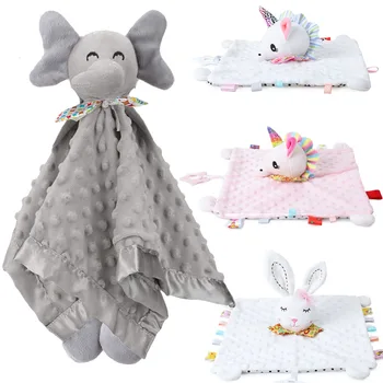 Soft Elephant Baby Security Lovey 1