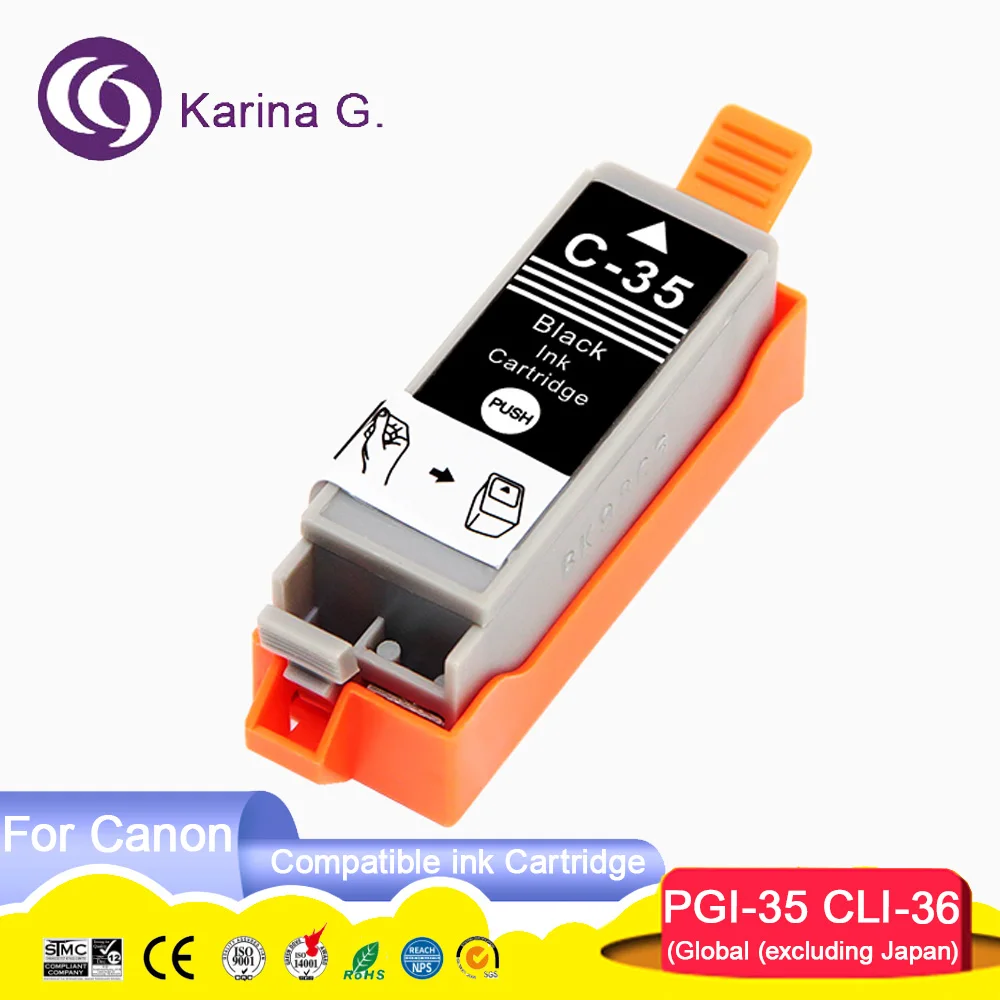 PGI-35 PGI-36 PGI 35 36 PGI35 PGI36 Premium Color Compatible Ink Cartridge for