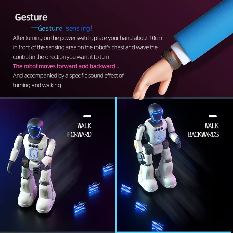 키즈 터치 감지 지능형 프로그래밍 로봇 새로운 생체공학 지능형 원격 제어 로봇 러시아어 영어 남자아이 장난감 선물