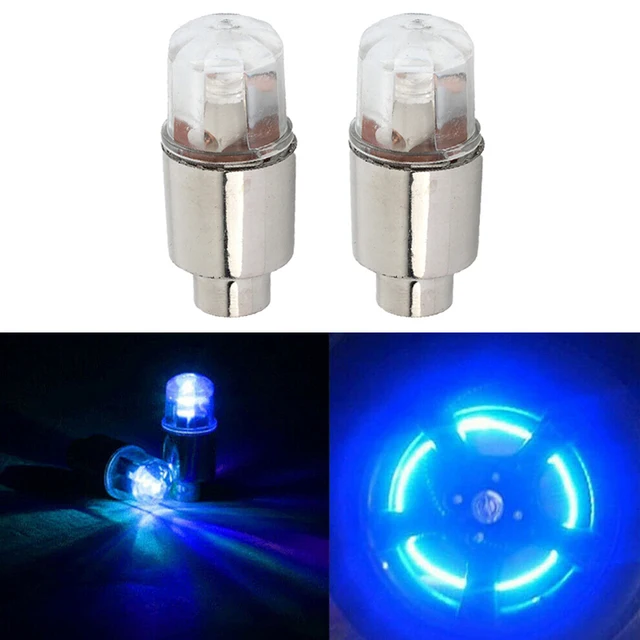Lot De 2 Bouchons De Valve Universels Fluorescents Pour
