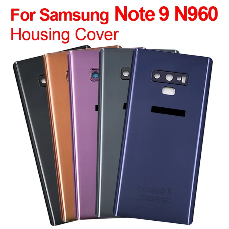 

For Samsung Galaxy NOTE 9 N960 N960F SM-N960FD Battery Back Cover Door Housing Camera Glass Lens Frame Replacement Repair Parts