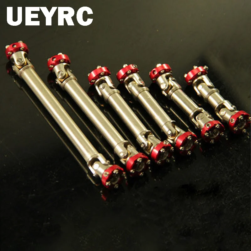 

Stainless Steel Spline Flange Drive Shaft Universal Joint for 1/10 RC Crawler Car TRX4 Scx10 1/14 Tamiya Truck SCANIA 770S Volvo