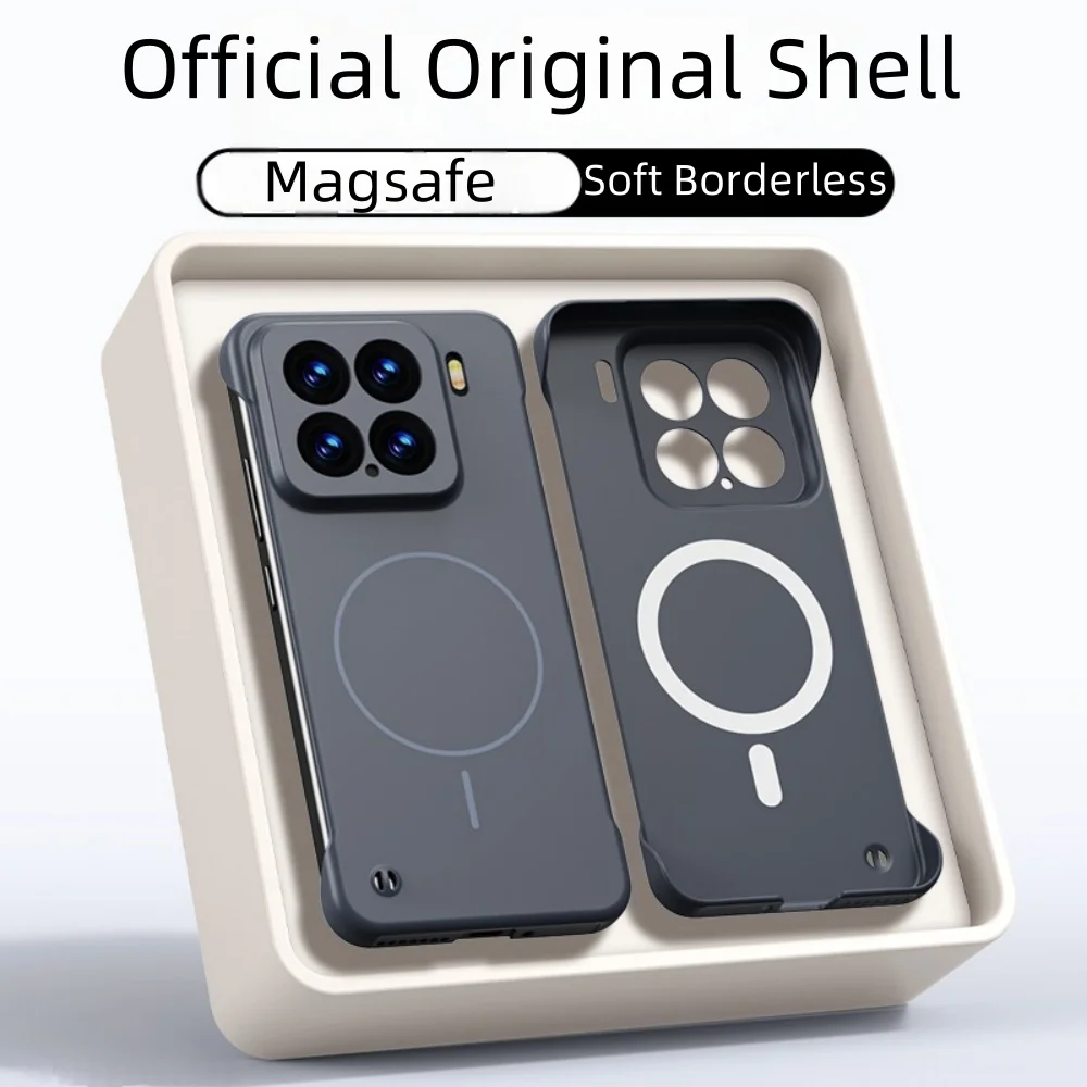 Ultra Slim Frameless PC Hard Phone Case with Magsafe Wireless Charging Compatibility