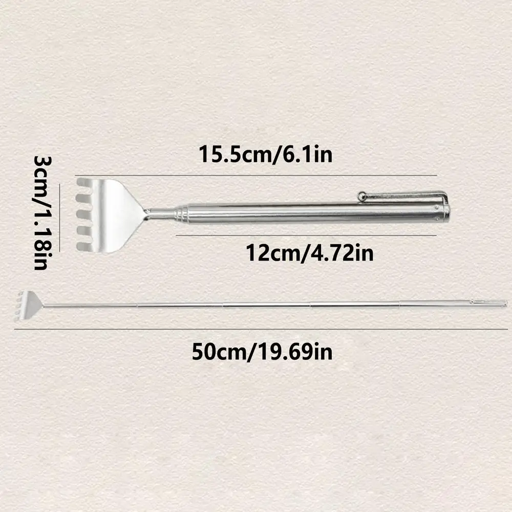 Telescopic Back Scratcher Scratching Backscratcher Massager Metal Stainless Steel Tool Folding Back Scratcher For Shoulder Home