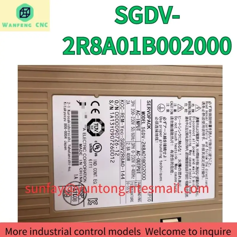 

second-hand Server SGDV-2R8A01B002000 400W 220V test OK Fast Shipping