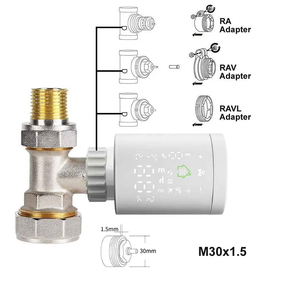 Рисунок 6 - Умный клапан радиатора Tuya Zigbee