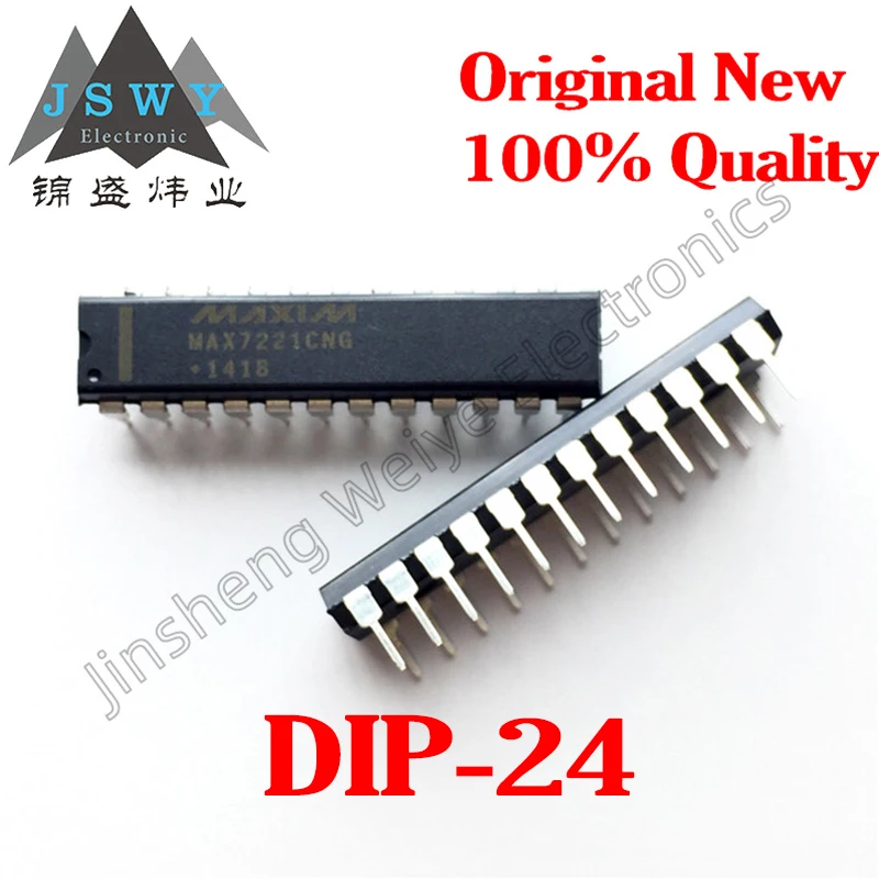 

5~10PCS MAX7221CNG MAX7219CNG+ MAX1490BEPG MAX191BCNG direct plug DIP24 chip IC 100% brand new electronic shipping