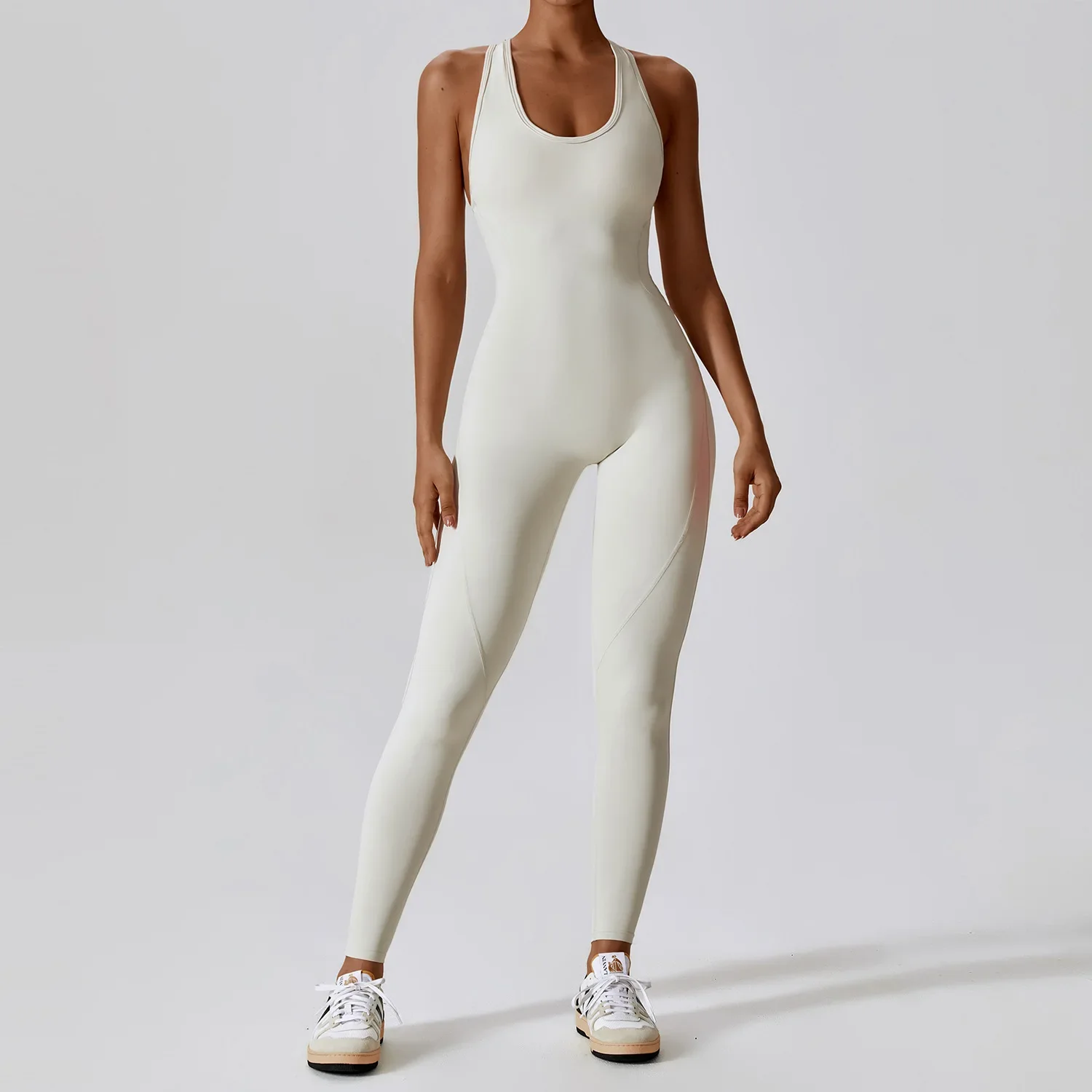 Tight-fitting one-piece yoga clothes with hollow back and high elasticity one-piece yoga clothes jumpsuit bodysuit