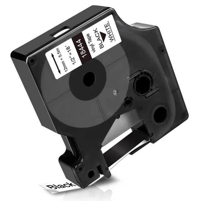 Nastri Dymo 18444 Industriali D1 - 12mm X 5.5m, Nero Su Bianco, Per Etichettatrici - Foto 8