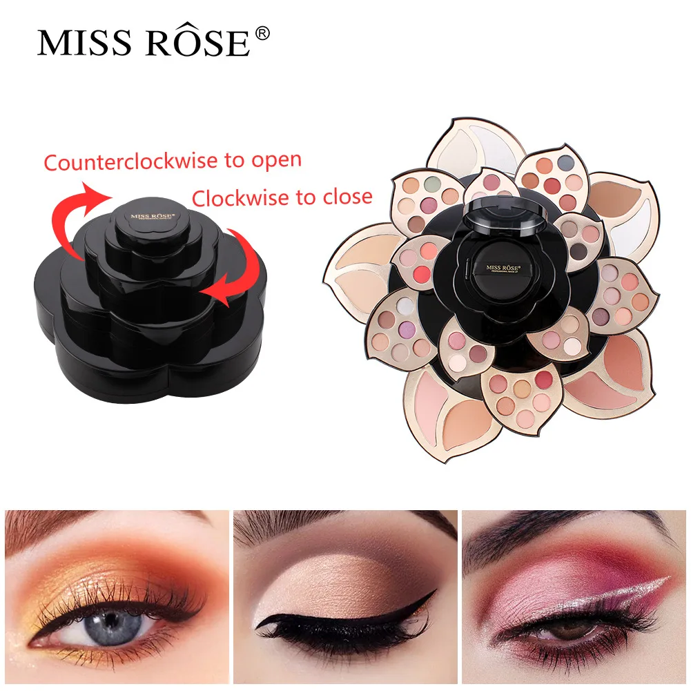 MISS ROSE All in One Makeup Kit for Women Full Kit Set Make Up Sets Eyebrow Eyeliner Eyeshadow Brushe Multi-Purposes Kits Box 4