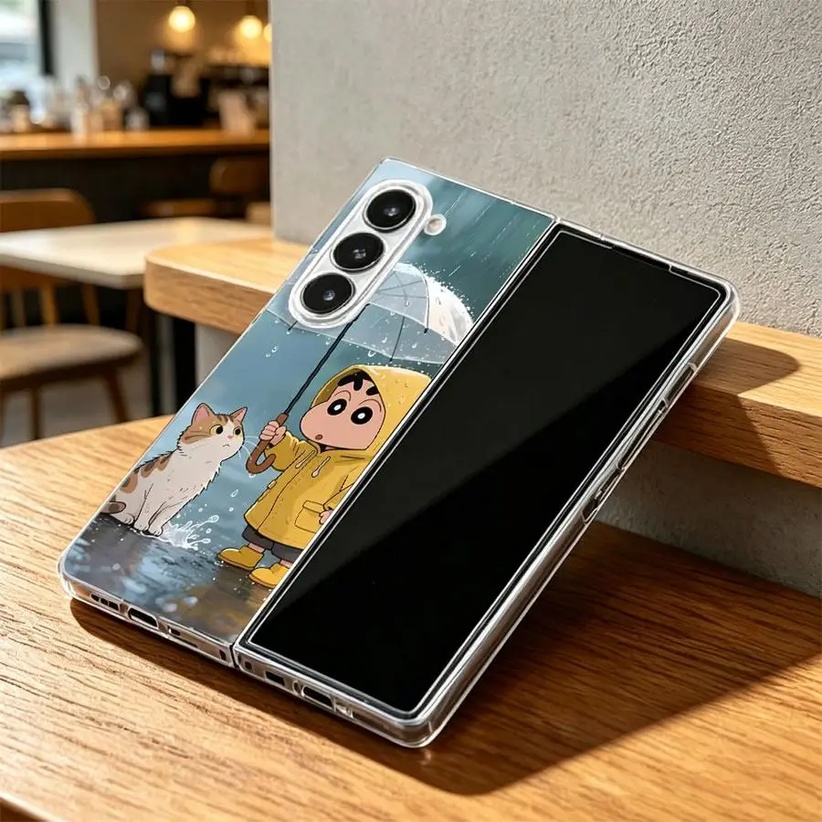 Cat Crayon Design Phone Case - Artistic Back Cover