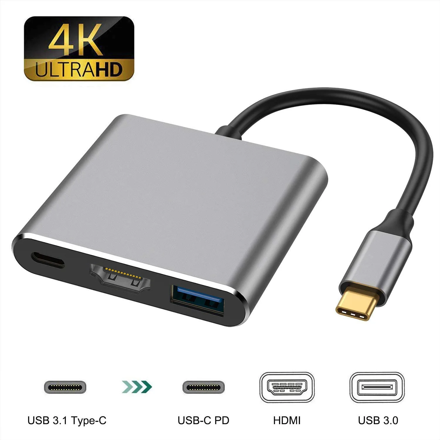Convertitore Dock Tv Portatile Per Nintendo Switch Docking Station Usb Tipo C A 4K Hub Usb 3.0 Compatibile Con Hdmi Per Switch Macbook