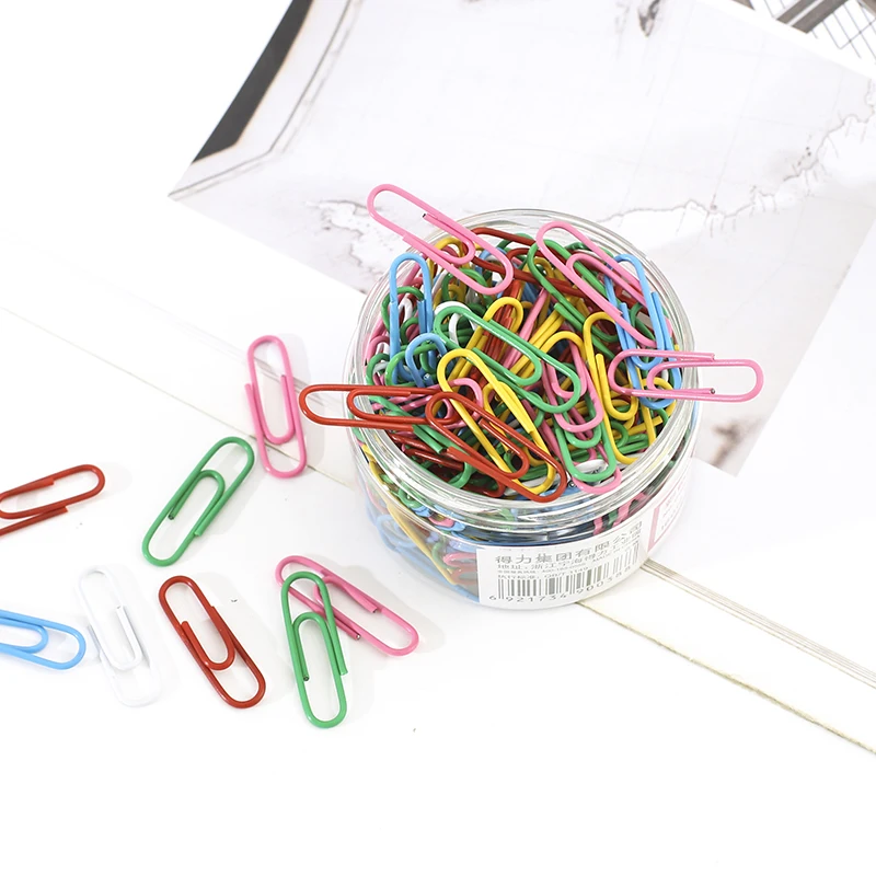 

160 pcs/box creative colorful paper clip pin file document Small password pin clip stationery school office accessories supplies