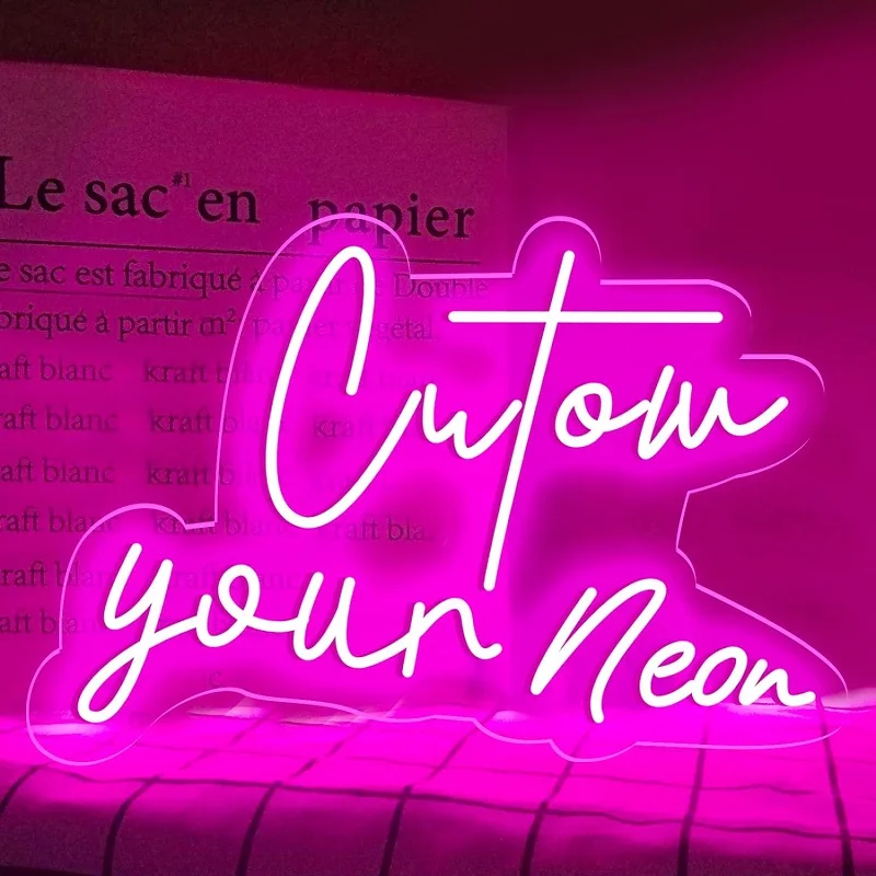 

Custom Neon Led Light Can Personalized Custom Logo Neon Sign For Wedding Happy Birthday Party Wall Decor Dropshipping