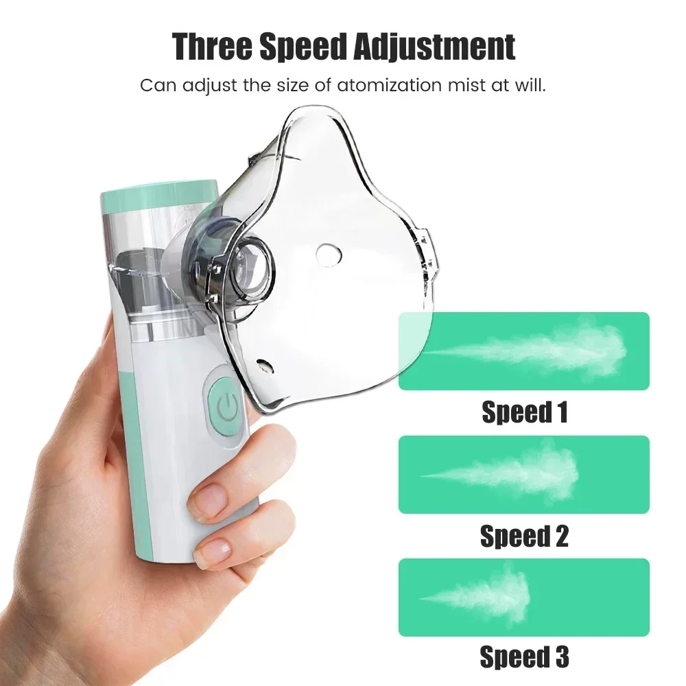 

Portable Nebulizer Silent Mesh Mini First Aid Kit Handheld Asthma Inhaler Atomizer Kids Adult Saving Emergency Device Outdoor