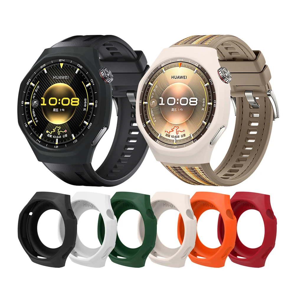 Shockproof Clear Silicone Protective Watch Case - 46mm Cover Shell Replacement