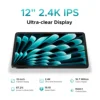 DOOGEE T40 Pro Tablet 12" IPS 2.4K 20GB(8+12) 512GB  Android 14  Helio G99 6nm 10800mAh 18W Charge Quad Speaker 7.6mm ultra-thin 3