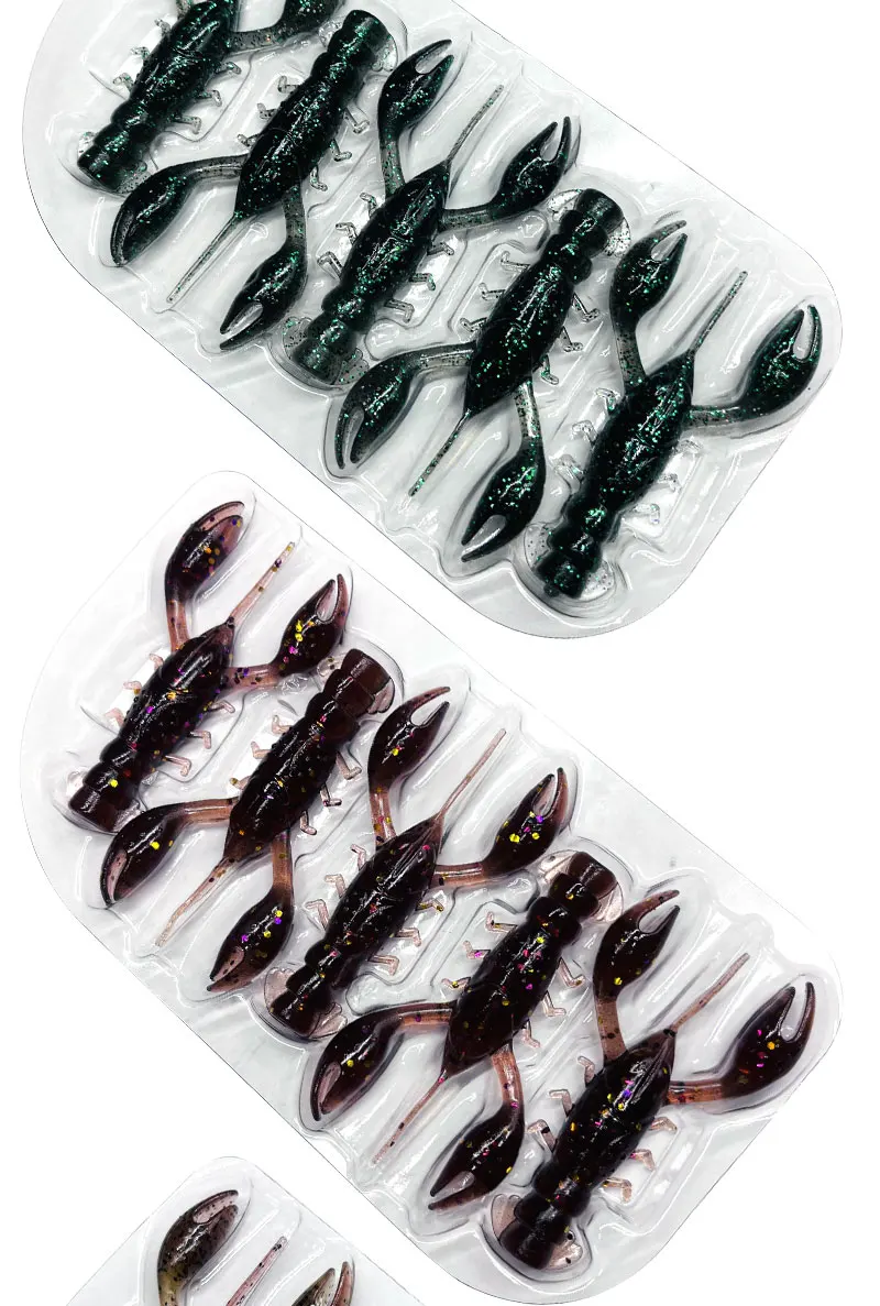 TAKEDO 5PCS 6CM 4G Künstliche Hummer Köder TPR Angeln Lockt Schwimmende Weiche Köder Garnelen Köder Für Tilapia Snakehead mandarin Fisch – Detail 8