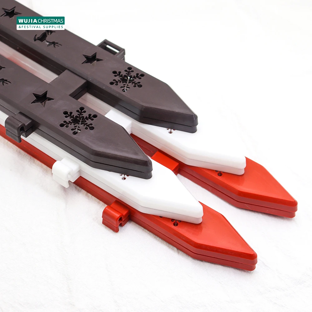10pcs Christmas Decoration Tree Snowflake Plastic Fence Detachable for DIY Courtyard Kindergarten Flower Garden Home Scene Decor