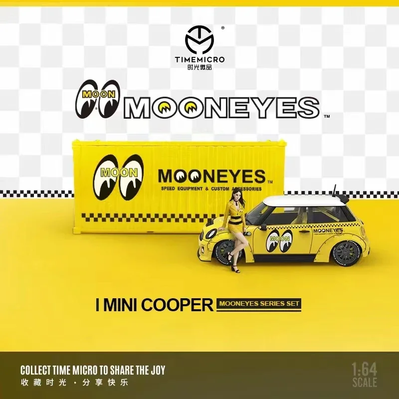 

Time Micro 1:64 Model Car Mini Cooper Alloy Die-Cast Vehicle - Mooneyes Coating