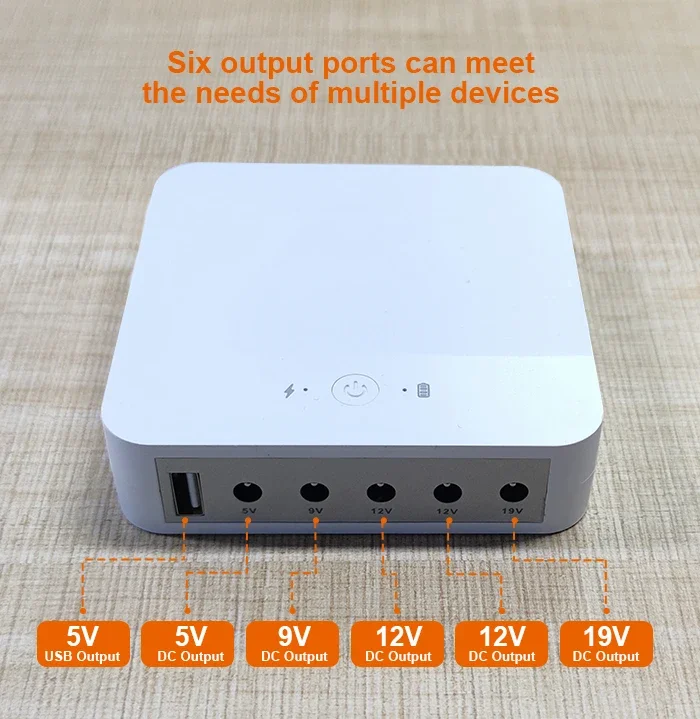 Description Picture 4 of item13200mAh Mini Ups Uninterruptible Power Supply DC 19V 12V 9V 5V Router Optical Cat Adapter Backup Power Supply for ONU