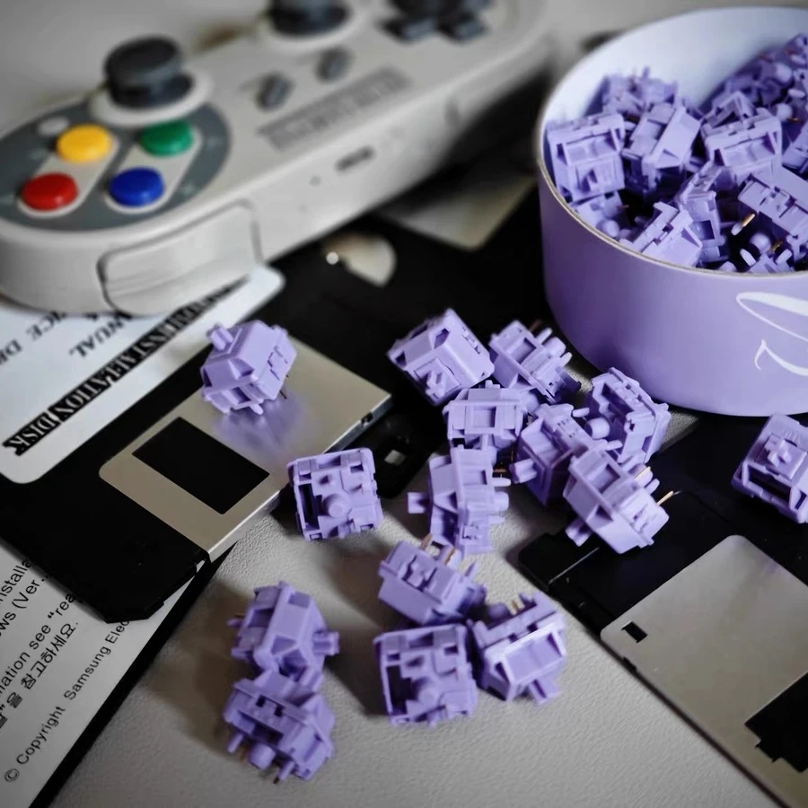 Interruptores Mecânicos Personalizados de Teclado Jacinto V2u Linear Som Hifi Lubrificante Hot-swap Pom Gk61 Tm680 Anne Pro 5pin - Imagem 5