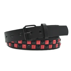 Purple Rivet Punk Belt - Y2K Fashion Unisex Waistband with Pin Buckle (A2)