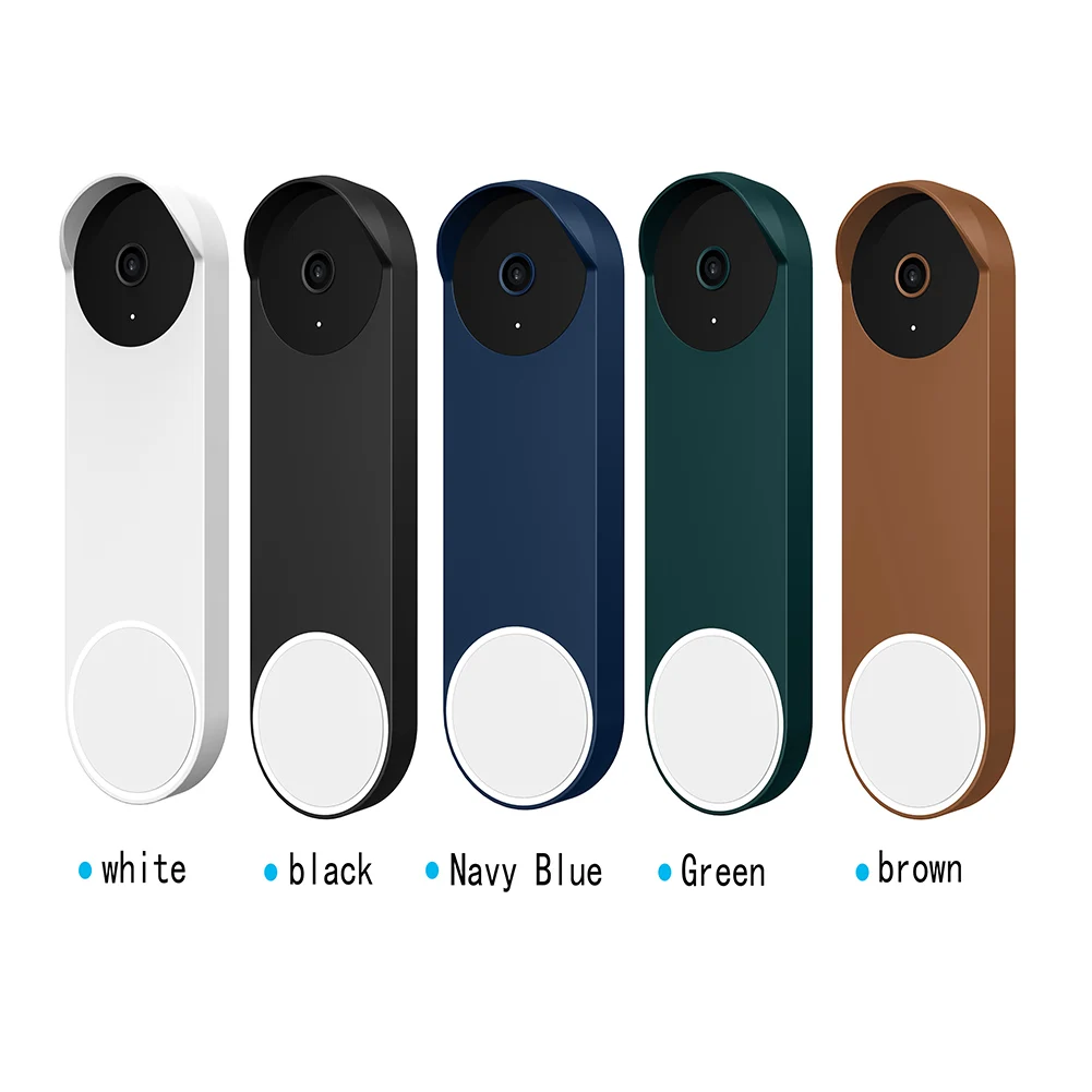 door intercom system Doorbell Silicone Protective Cover Waterproof Drop-proof Door bell Skin Case for Google Nest Ring Video Doorbell Accessories two way audio intercom