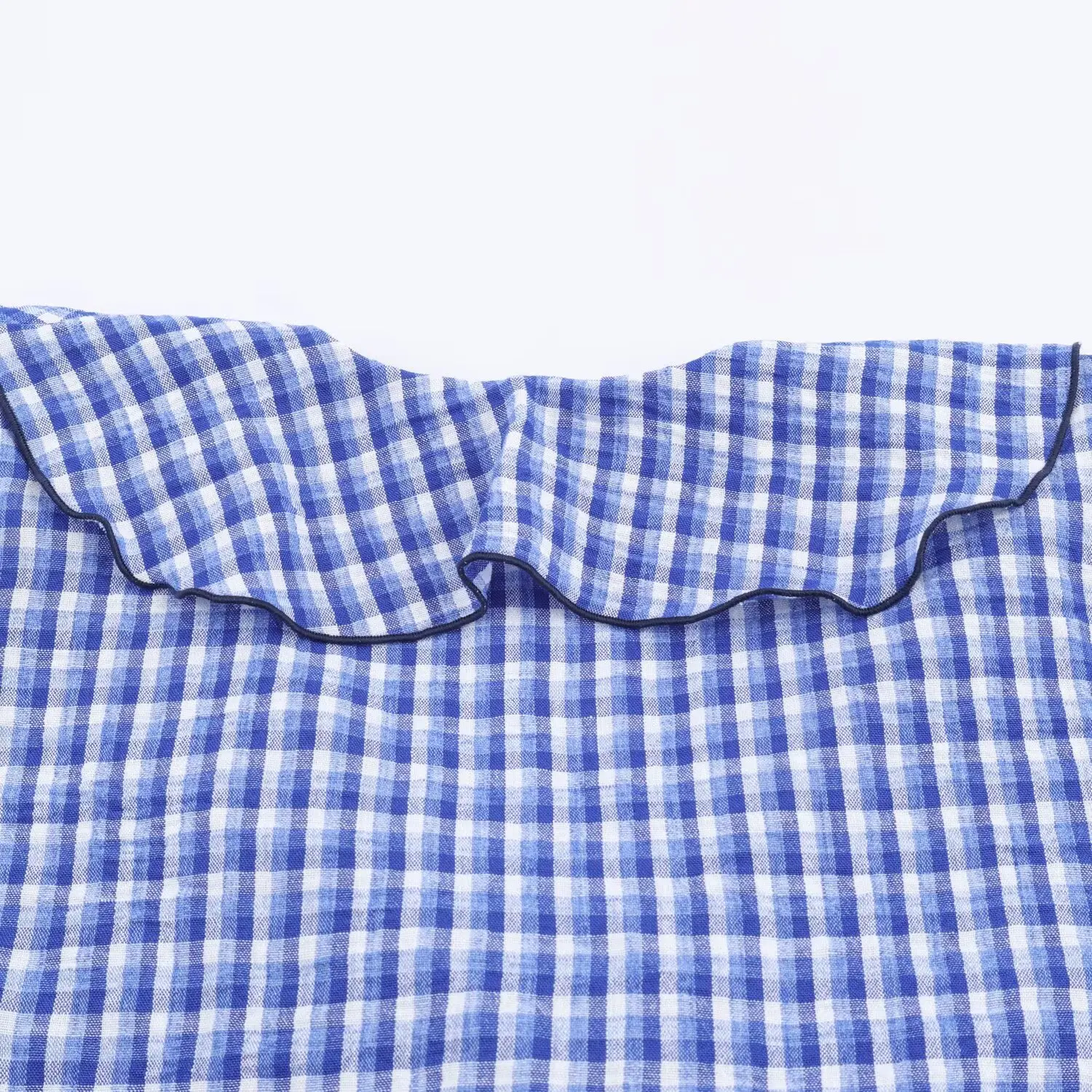 Women Blouses Spring Autumn New Blue Plaid Bow Lace-Up Long Sleeve Layered Decorative Casual Shirt lady Fashionable Blouses top