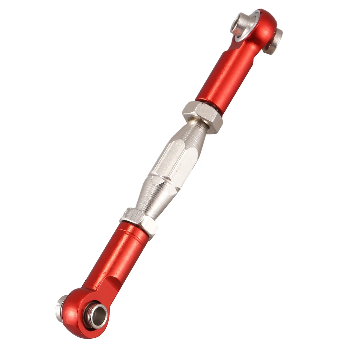 BAAU 28x for 144001 1/14 RC Car Spare Parts Metal Linkage Servo Pull Rod Steering Tie Rod Set,Red