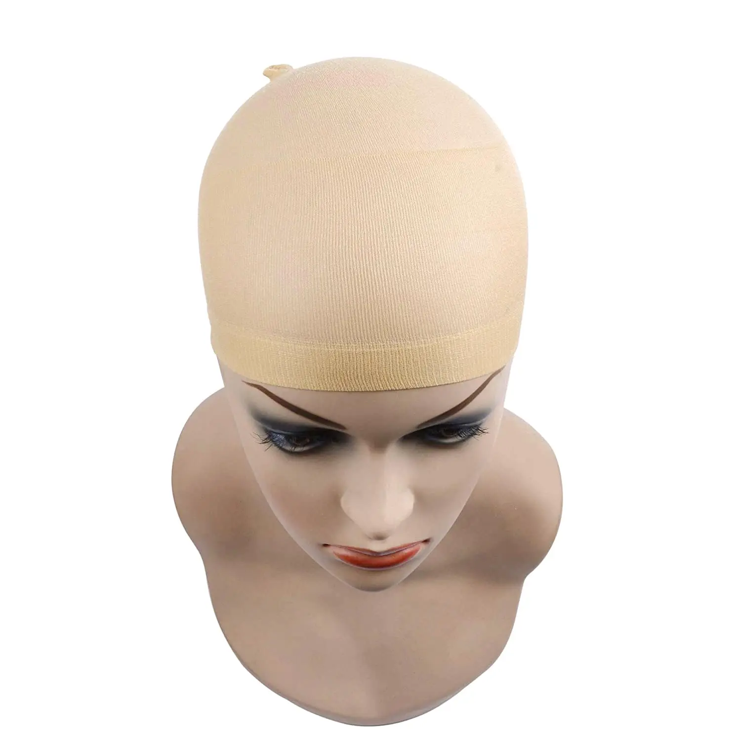 1/6/12bags Ventilated Nylon Mesh Nude Stocking wig caps Stretchy Close End Super Extra Thin Skin Breathable
