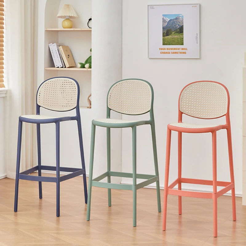 

High Bench Stools Bar Chairs Gamer Accessories Plastic Nordic Design Bar Chairs Luxury Minimalist Poltrona Silla Home Furniture