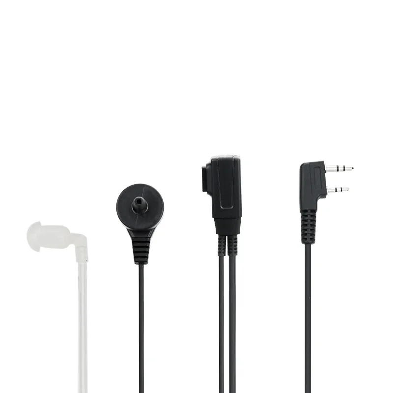 2 Pin PTT MIC Headset Covert Acoustic Tube In-ear Earpiece For Kenwood TYT Baofeng UV-5R BF-888S CB Radio Accessories radio earpiece,air tube earphones