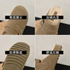 Bebealy Fashion Fur Clogs Slippers for Women Winter Fluffy Cork Insole Plush Slippers with Arch Support Furry Suede Mules Shoes 6