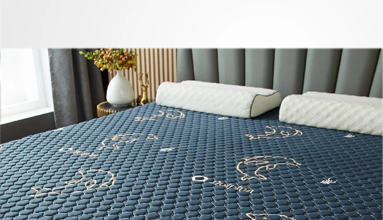 Description Picture 5 of itemSummer ice silk latex mattress soft cushion household double bed plate tatami sponge mat rental special pad quilt
