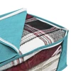 Large Capacity Storage Folding Box Zipper Cover Transparent Organizer Bedroom Shelf Wardrobe Clothes Toy Cabinet Container Box 5