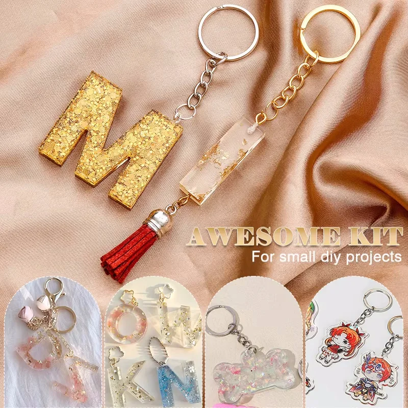 Deluxe Keychain Crafting Set: Premium Clips, Rings, Hooks, and Chains