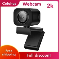 1PC 2K Full HD 1080P Web Camera Autofocus With Microphone USB Web Cam For PC Computer Mac Laptop Desktop YouTube Webcamera 1