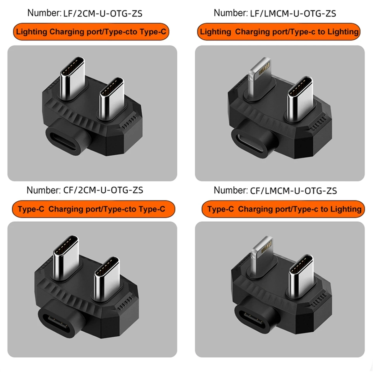 U-shaped Lighting Type C OTG Adapter Fast Data Transfer USBC Charging Converter for microphone Steam Deck/Nintendo Switch IOS 5V electrical sockets adapter