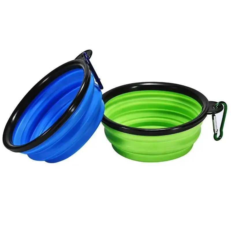 Hot Selling Camping Travel Portable Folding Dog Pet Food Water Bowl