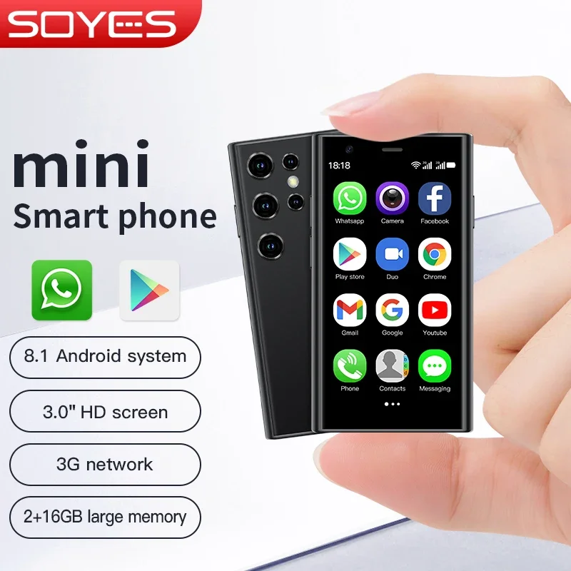 

SOYES S23 mini 3.0-inch display mini smartphone 16GB HD camera Dual sim dual standby quad-core