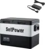 PT35 Car Refrigerator with AC Adapter,35L Dual Zone Portable Freezer,12 Volt Refrigerator Electric Cooler for Car campi 1