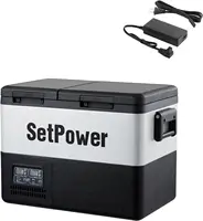 PT35 Car Refrigerator with AC Adapter,35L Dual Zone Portable Freezer,12 Volt Refrigerator Electric Cooler for Car campi 1