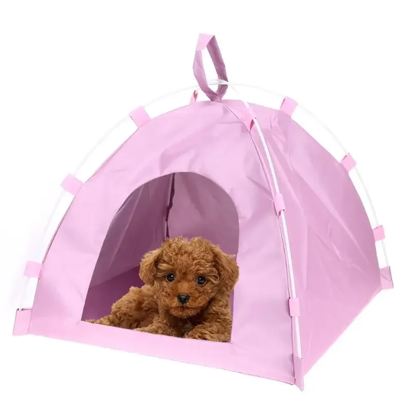 Portable Foldable Cute Pet Dogs Tent Outdoor Indoor Tent for Kitten Cat Small Dog Puppy Kennel Room Cats Nest House Dog Kennel